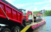 What Happens When a New Jersey Installer Puts a Heavy Excavator on a Small Barge and Hits the Open Water?