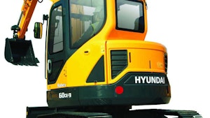 Hyundai compact radius excavator