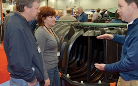 Injection-molded, two-piece tank captures Expo interest