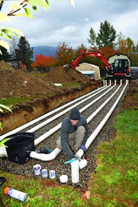 The Mountains of British Columbia Create Soil and Equipment Challenges for Building Septic Systems