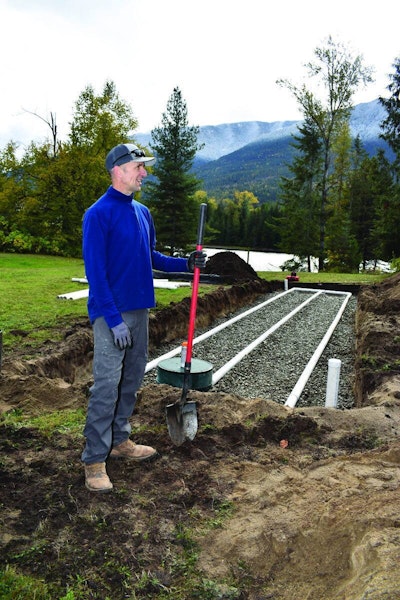 The Mountains of British Columbia Create Soil and Equipment Challenges for Building Septic Systems